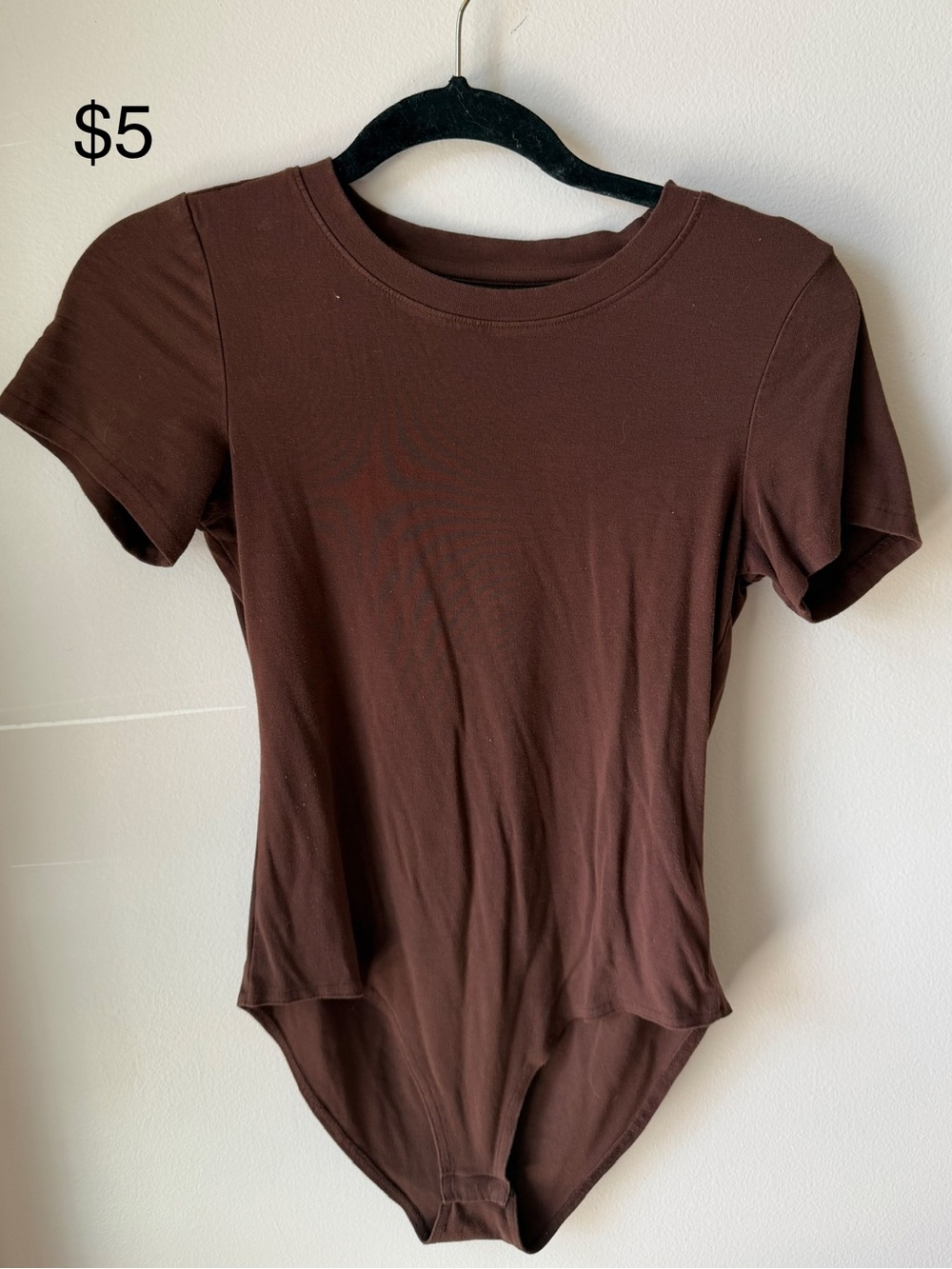 Classic Women's Brown Short-Sleeve Bodysuit
